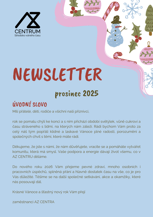 Newsletter prosinec 2025